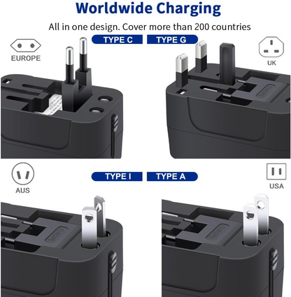 Travel Universal Adapter with Surge Protector