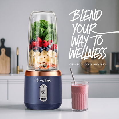 Portable Blender Pro - 6 Blades. 2 Cups.